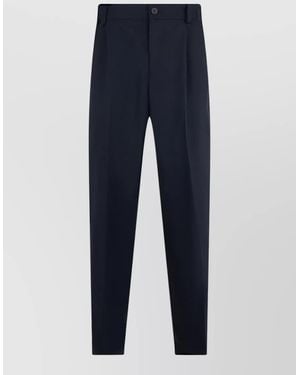 Jacquemus Tailored Straight Leg Trousers Crease Detail - Blue