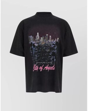 Balenciaga Urban Skyline Graphic T-Shirt - Black