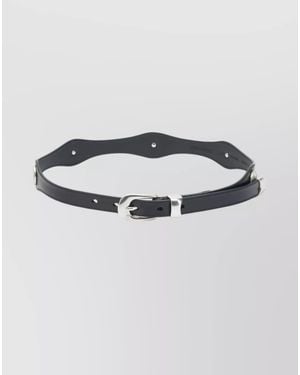 Our Legacy Leather Belt - Metallic