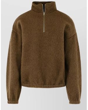 Jil Sander Wool Fleece Jacket - Brown