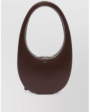 Coperni Swipe Leather Tote Bag - Brown