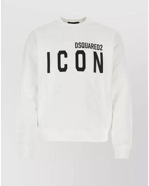 DSquared² Cotton Regular-Fit Logo-Print Sweatshirt - Grey