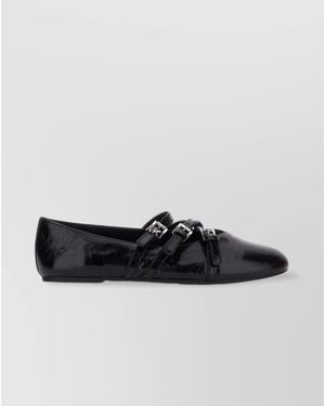 MICHAEL Michael Kors Leather Flats - Black