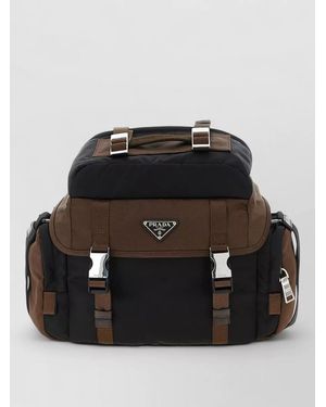 Prada Re-Nylon Multi-Pocket Backpack - Black
