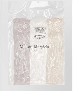 Maison Margiela Trio Of Cotton T-Shirts - White