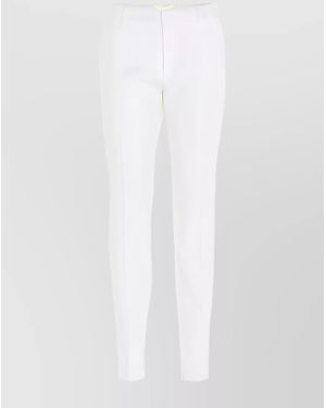 Saint Laurent Tailored Virgin Wool Trousers - White