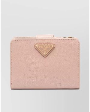 Prada Snap-Fastening Wallet With Coin Pocket - Pink