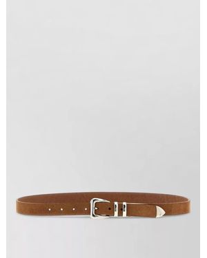 Brunello Cucinelli Suede Belt Tip And Loops - White