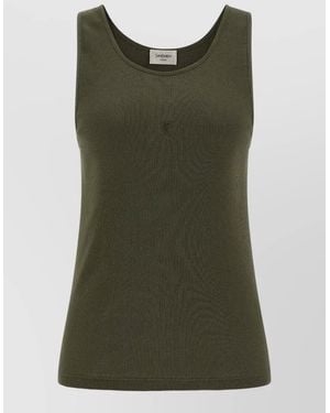 Saint Laurent Cassandre Tops - Green