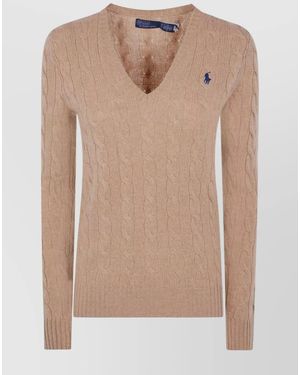 Polo Ralph Lauren Kimberly Cable Knit Pullover - Natural