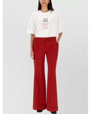 Acne Studios Flared Trousers With Pockets And Loops