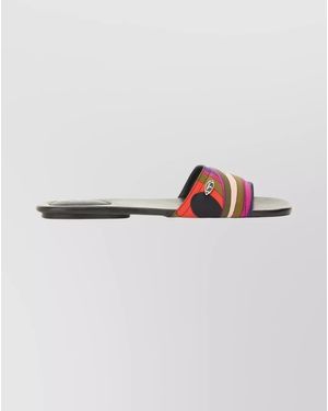 PUCCI Silk Printed Slides - Multicolour