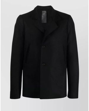 SAPIO Double-Breasted Blazer - Black