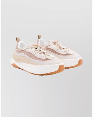 Moon Boot Leather Panelled Low-Top Trainers - White
