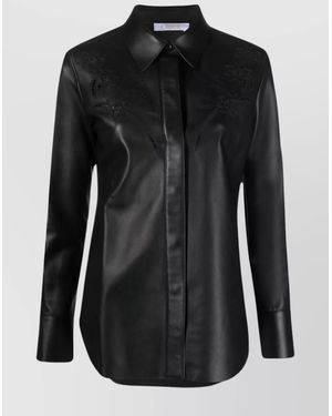 Chloé Leather Shirt - Black