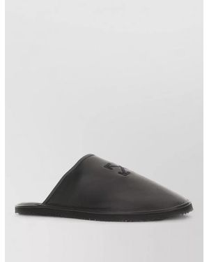 Off-White c/o Virgil Abloh Leather Slides - Gray