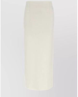 AURALEE Reversible Knit Skirt High Waist - White