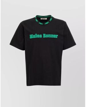 Wales Bonner Organic Cotton Regular-Fit Logo T-Shirt - Black