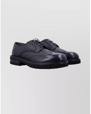 Ferragamo Aspen Brogues Rubber Sole - Blue