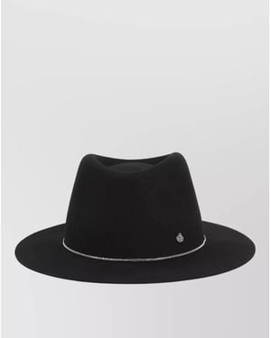 Maison Michel Wool Fedora Hat - Black