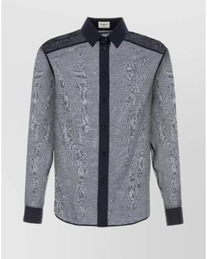 Saint Laurent Cotton Blend Shirt - Grey