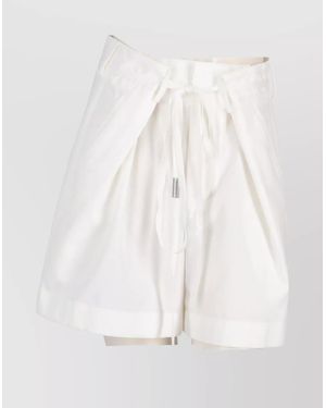 ショートパンツ Ann Demeulemeester NADINA CARGO SHORTS NATURAL WASH COTTON Ann Demeulemeester Nadina Cargo Shorts Natural Wash Cotton