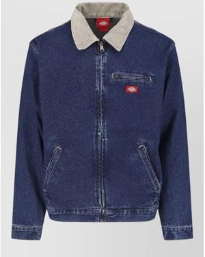 Dickies Single Breasted Coat - Blue