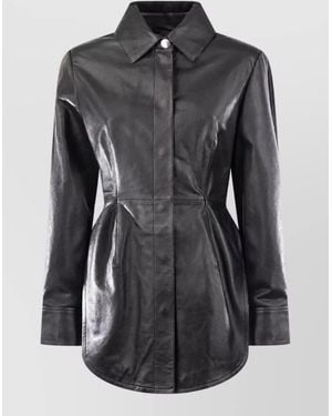 Sportmax Leather Jacket - Black
