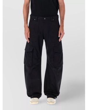 Golden Goose Cotton Cargo Trousers - Black