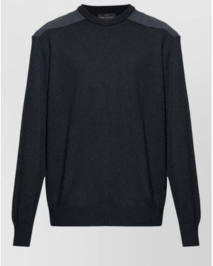 Paul & Shark Fine-Knit Virgin Wool Crew-Neck Regular-Fit Jumper - Blue