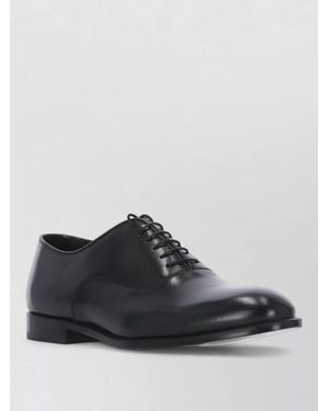 Doucal's Leather Lace-Up Brogues - Black