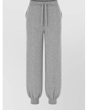 Iceberg Cashmere Wide-Leg Trousers - Grey