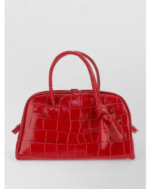 Jacquemus Le Turismo Calf Leather Tote Bag - Red