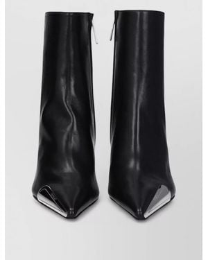 Off-White c/o Virgil Abloh Leather Ankle Boots - Black