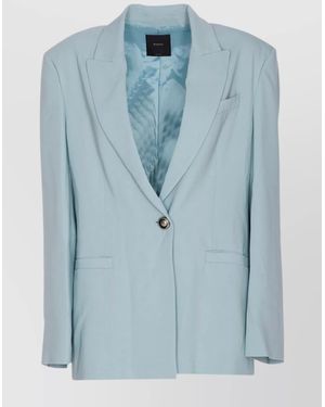 Pinko Single-Breasted Blazer - Blue