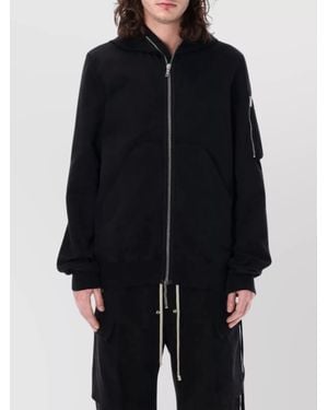 Rick Owens Hooded Bomber Eyelet Hood - Blue