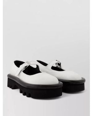 JW Anderson Bumper Chunky Leather Loafers - White