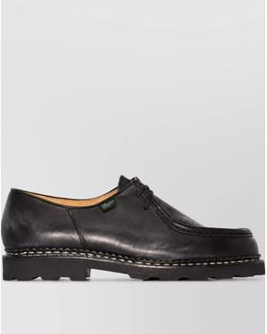 Paraboot Leather Derby Shoes - Black