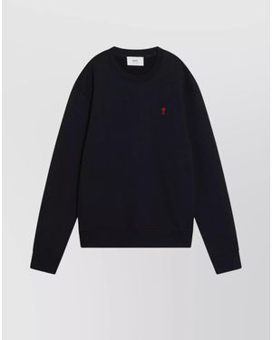 Ami Paris Cotton Sweatshirt - Blue