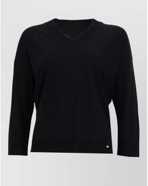 Herno V-Neck T-Shirt - Black