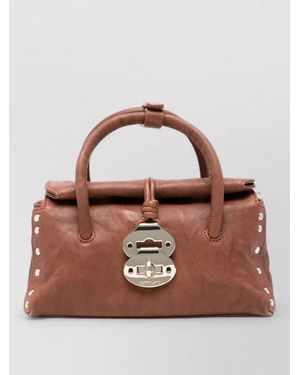 Zanellato Dotta Officina Baby Leather Shoulder Bag - Brown