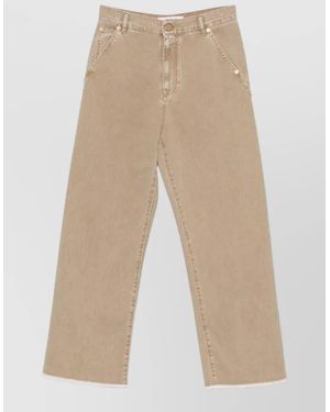 DARKPARK High-Rise Wide-Leg Denim Trousers - Natural