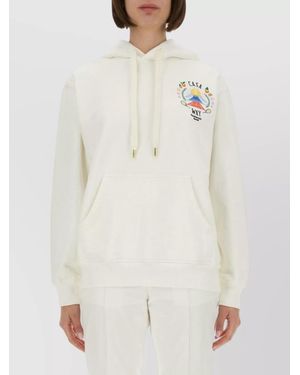 CASABLANCA Regular-Fit Knitted Sweatshirt - White