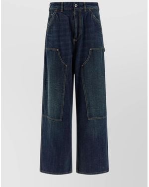 Maison Margiela Denim Wide-Leg Trousers - Blue