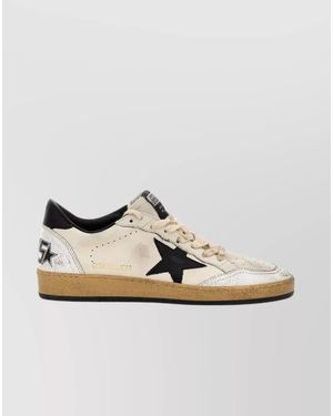 Golden Goose Leather Low-Top Trainers - Metallic