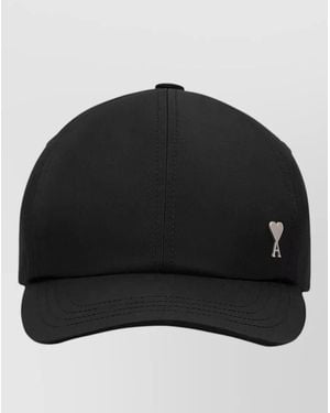 Ami Paris Nylon Baseball Cap - Black