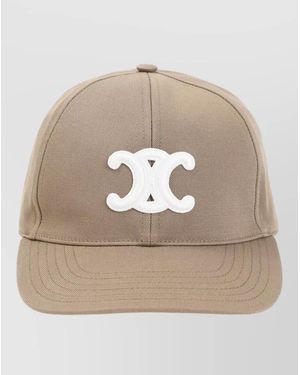 Celine Triomphe Six-Panel Baseball Cap - Natural