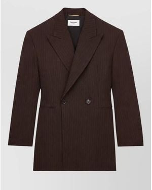 Saint Laurent Suit Jacket - Brown