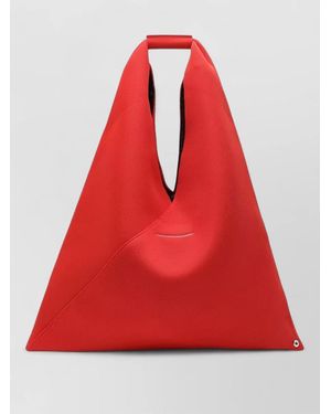 MM6 by Maison Margiela Japanese Medium Mesh Tote Bag - Red