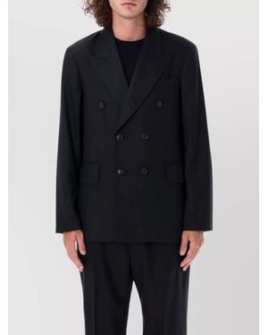 Our Legacy Wool Double-Breasted Blazer - Blue